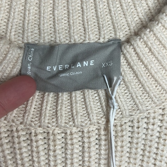 Everlane The Texture Cotton Crew Canvas Cream Size XXS| 100% organic cotton - Picture 6 of 16